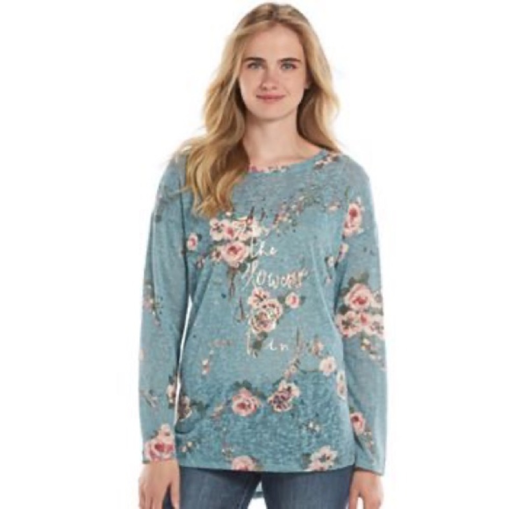 NWT! LC Lauren Conrad Disney Floral Sweater $48
